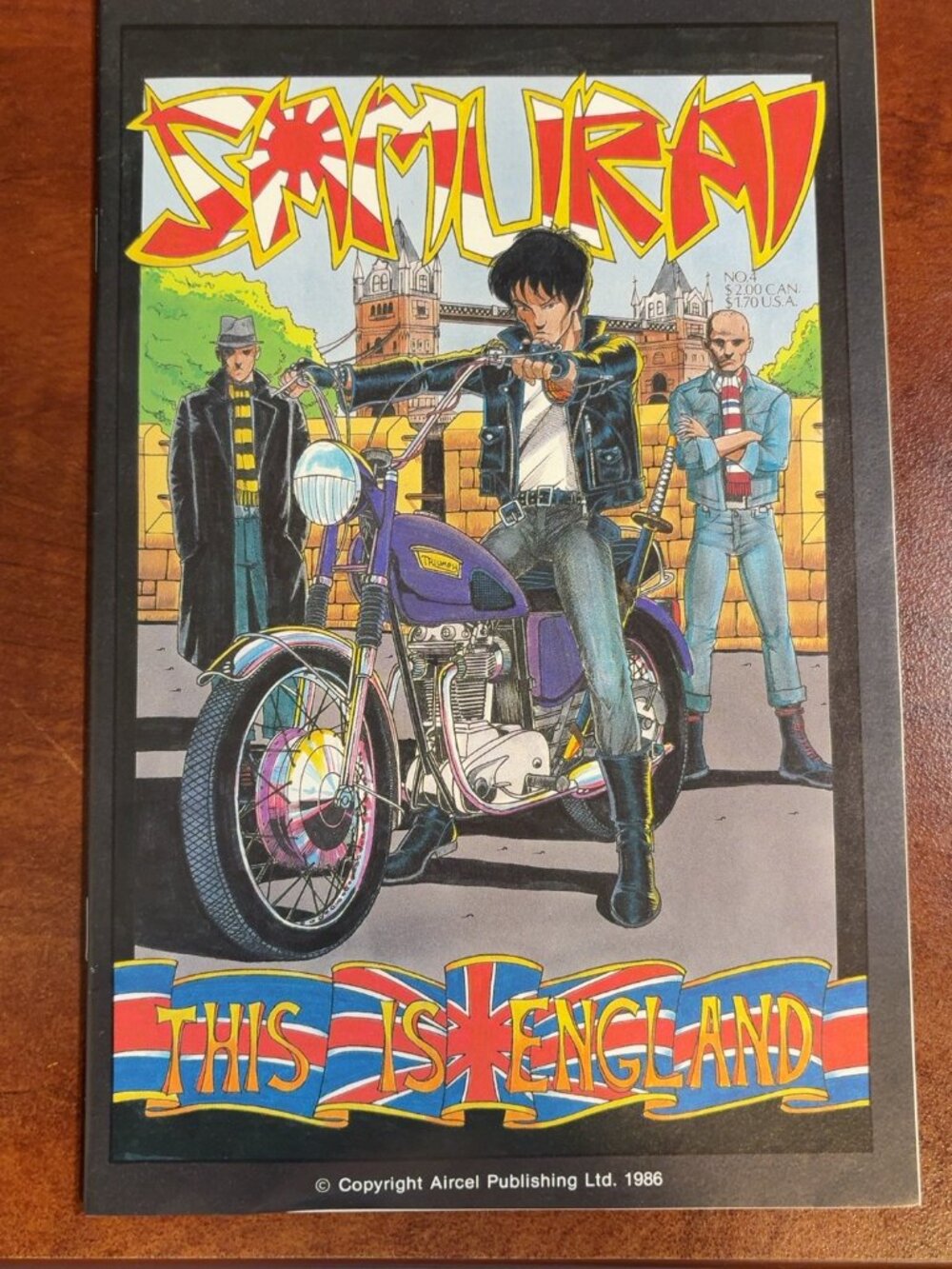 Samurai #4 This Is England 1986 Aircel Publishing Vintage Canadian Comic